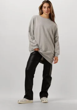 CO'COUTURE grijze co'couture mini jurk clean oversized sweat dress><noscript><img width=