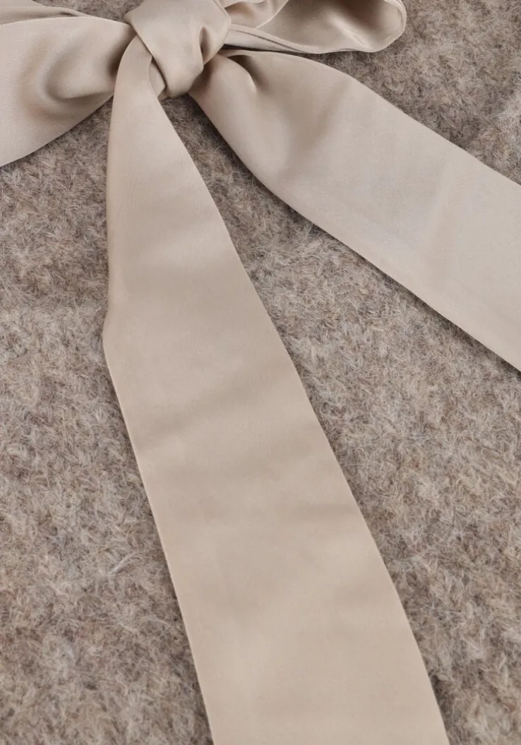 grijze co'couture trui coraliecc bow ls rib knit