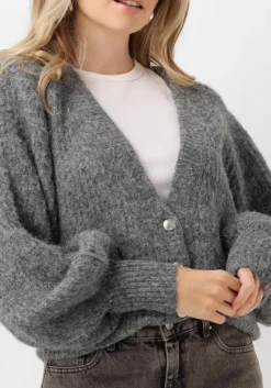 CO'COUTURE grijze co'couture vest corelie button knit><noscript><img width=