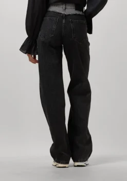 CO'COUTURE grijze co'couture wide jeans grey mix block long jeans><noscript><img width=