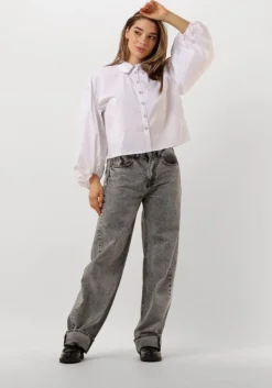 grijze co'couture wide jeans new vika long jeans