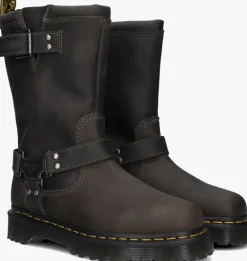 DR MARTENS grijze biker boots anistone high>DAMES Boots