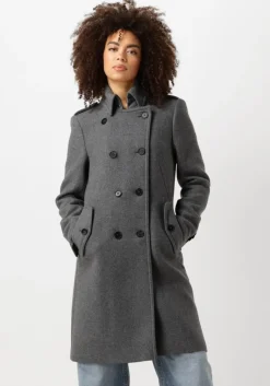 DRYKORN grijze mantel harleston>DAMES Jassen