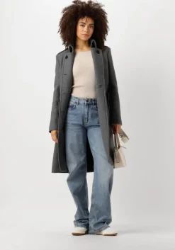 DRYKORN grijze mantel harleston>DAMES Jassen