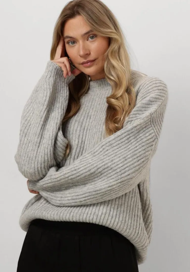 DRYKORN grijze trui ramea>DAMES Truien & Vesten