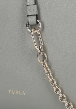 grijze furla schoudertas vitello sidney