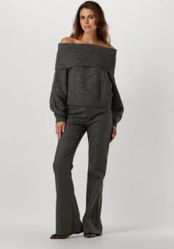 GESTUZ grijze flared broek paulagz flared pants>DAMES Broeken