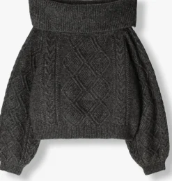 GESTUZ grijze trui adiegz off shoulder><noscript><img width=