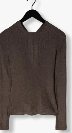 GESTUZ grijze t-shirt silvigz deep back blouse><noscript><img width=