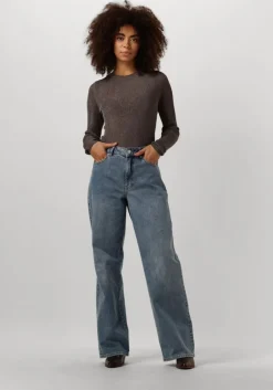 GESTUZ grijze t-shirt silvigz deep back blouse><noscript><img width=