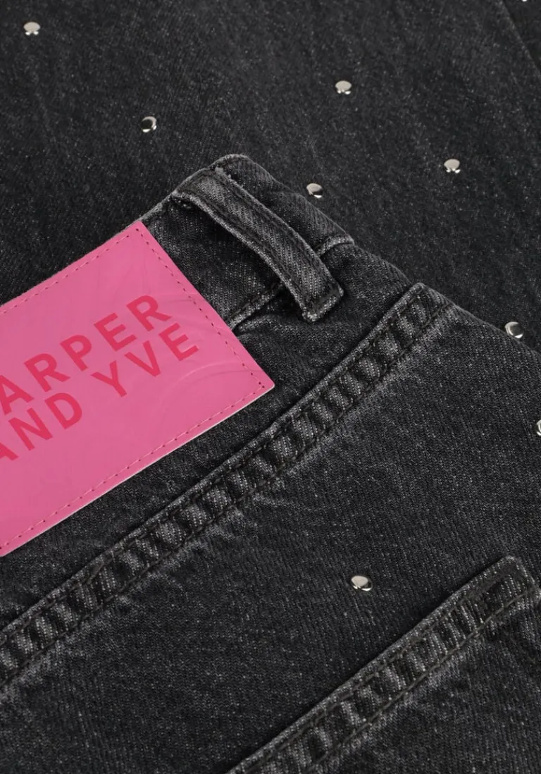 HARPER & YVE grijze straight leg jeans yve-pa>DAMES Jeans