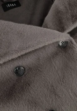 grijze ibana leren jas cristel