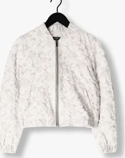 JANSEN AMSTERDAM grijze jack josien jasje j 275 jacquard bomber long sleeve><noscript><img width=