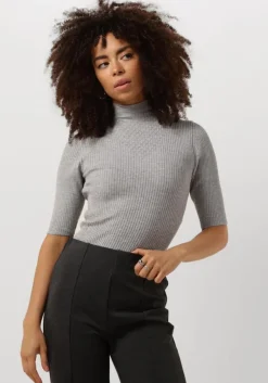 JANSEN AMSTERDAM grijze top fn154 top bodil>DAMES Tops & T-Shirts