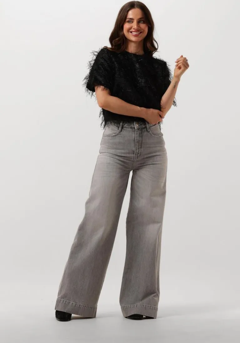 JOSH V grijze straight leg jeans alina>DAMES Jeans