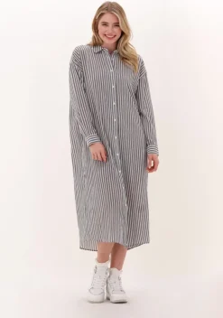 JUST FEMALE grijze midi jurk ocean shirt dress>DAMES Jurken
