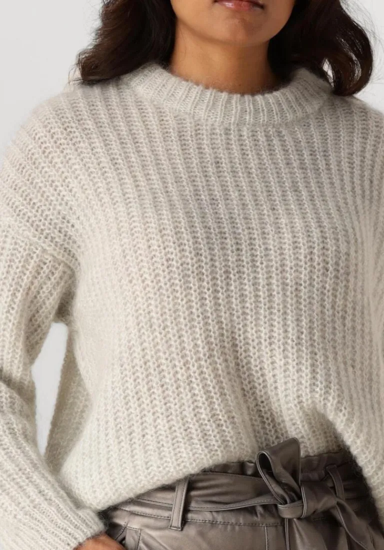 KNIT-TED grijze trui phoebe>DAMES Truien & Vesten