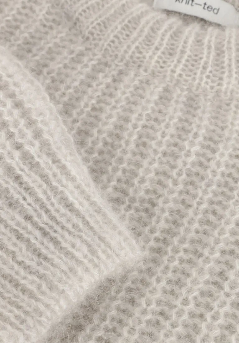 KNIT-TED grijze trui phoebe>DAMES Truien & Vesten