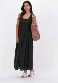 grijze leon & harper midi jurk respect tc160 brode