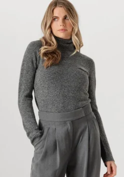 LIU JO grijze coltrui 3.0 maglia chiusa m/l>DAMES Truien & Vesten