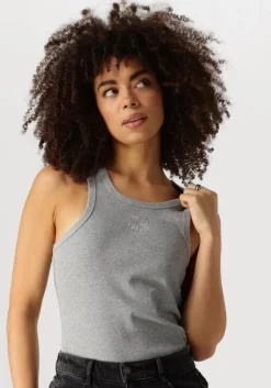 LIU JO grijze top tank top logo>DAMES Tops & T-Shirts