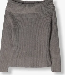 MINUS grijze trui fame off shoulder knit pullover><noscript><img width=