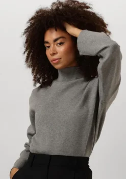 MINUS grijze trui lupi high neck pullover>DAMES Truien & Vesten