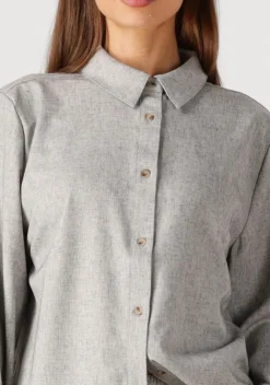 MODSTRÖM grijze modström blouses kalemmd overshirt><noscript><img width=