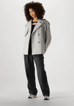 MODSTRÖM grijze modström mantel esmundmd jacket>DAMES Jassen