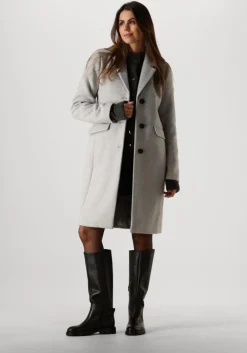 MODSTRÖM grijze modström mantel pamela coat>DAMES Jassen