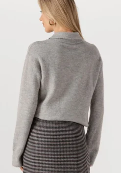 grijze modström sweater treemd polo