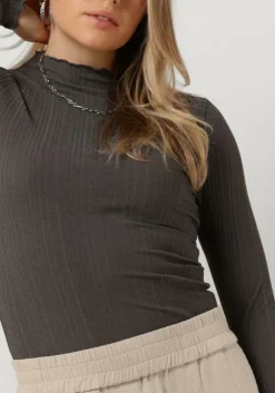 grijze modström tops & t-shirts oasismd t-neck