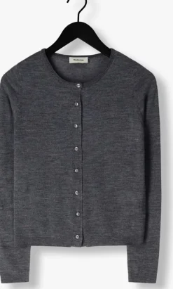 grijze modström vest hirokimd short cardigan