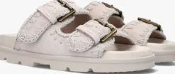 grijze mou slippers low bio sandal 2buckles monoch