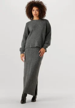 MOVES grijze midirok bibi skirt 2579>DAMES Rokken