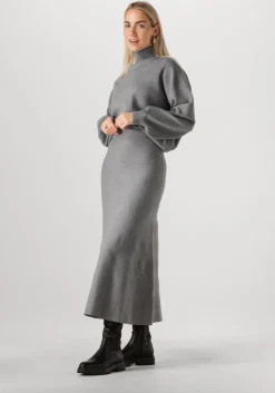 MSCH COPENHAGEN grijze midirok mschginnette east hw skirt>DAMES Rokken