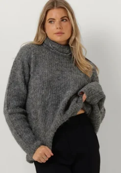 grijze my essential wardrobe coltrui meenahw knit rollneck