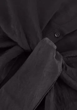 grijze my essential wardrobe mini jurk hilomw knot dress