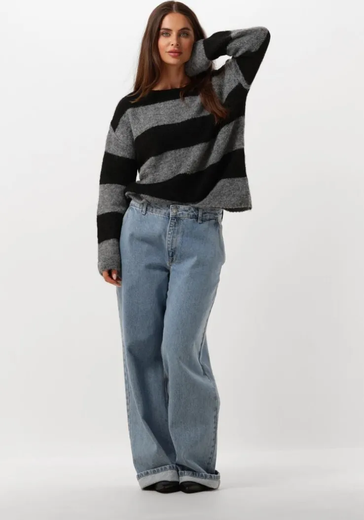 grijze my essential wardrobe trui meenamw knit pullover