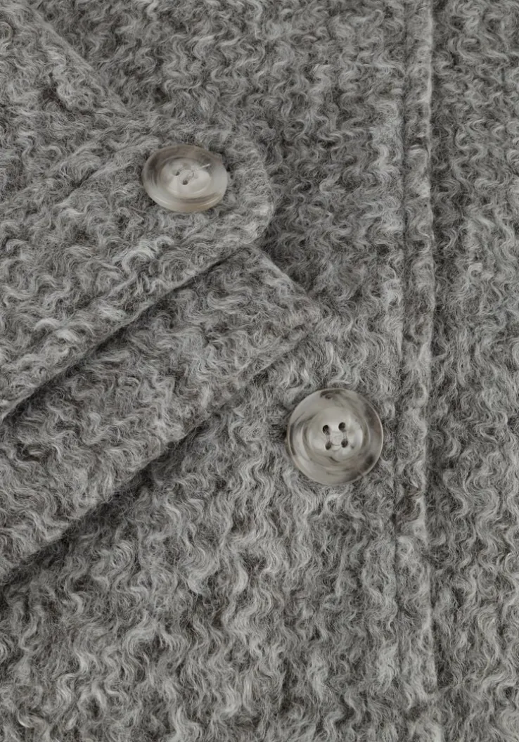 grijze neo noir mantel sandra soft jacket