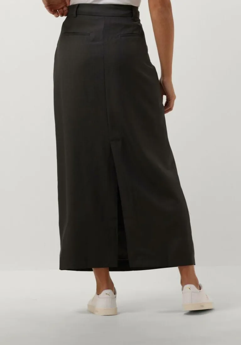 NEO NOIR grijze maxirok vipse melange skirt>DAMES Rokken