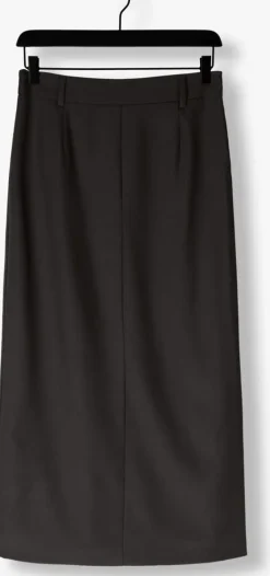 NEO NOIR grijze maxirok vipse melange skirt><noscript><img width=