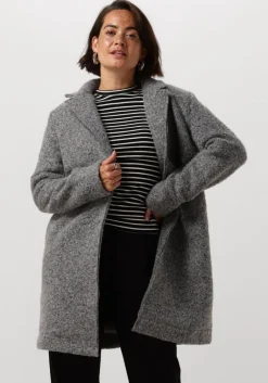 NUKUS grijze mantel mae coat boucle>DAMES Jassen