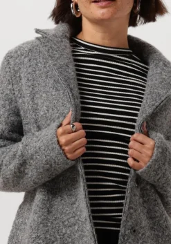 NUKUS grijze mantel mae coat boucle><noscript><img width=