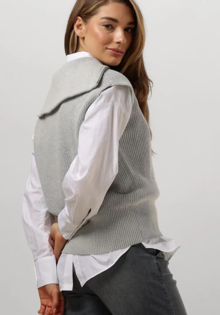 PENN & INK grijze spencer 283 jumper>DAMES Truien & Vesten