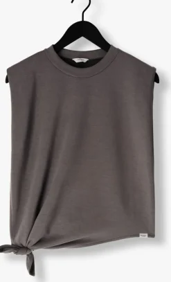 PENN & INK grijze tops & t-shirts t-shirt knoop><noscript><img width=