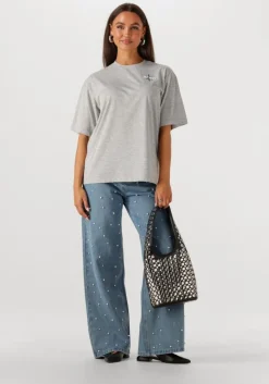 REFINED DEPARTMENT grijze t-shirt maggy>DAMES Tops & T-Shirts