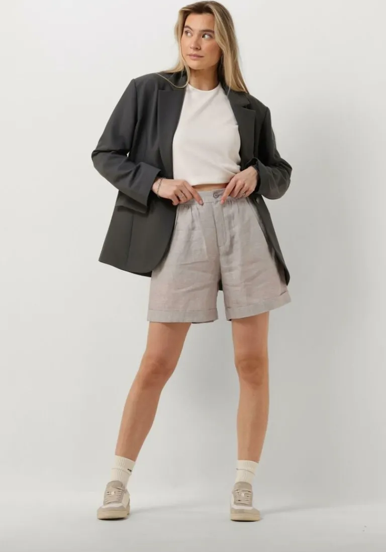 RESORT FINEST grijze korte broek bermuda>DAMES Broeken|Shorts