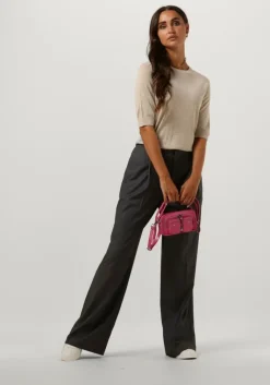 SCOTCH & SODA grijze pantalon rose pleated high-rise wide leg pant>DAMES Broeken