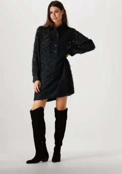 grijze second female mini jurk carey tunic dress